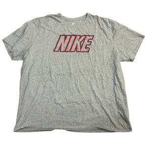 Nike Mens XXL T Shirt Athletic Crewneck Short Sleeve Gray